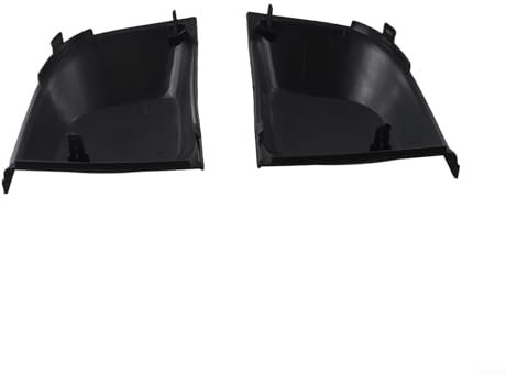 Volakebeing 1 coppia Paraurti Anteriore Trim Cover per Fiat 500 2007-2015 Lato Sinistro Destro Nero Plastica ABS Griglia di Ricambio Senza Fendinebbia OEM 735455037 735455039