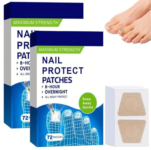 144 Stück Zehennagel Nagel Reparatur Pflasterr, Zehenpflaster Großer Zeh Nagelpflaster Pflaster, Fingernagel-Reparaturflicken Für Beschädigte Nägel