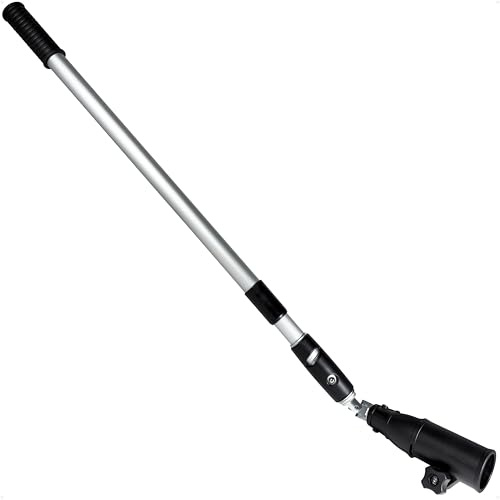 Five Oceans Universal U-Joint Telescopic Tiller Extension Handle for Outboard & Trolling Motors, Extends from 36 - 53, Twist-Lock - Aluminum Tubing with Anti Slip Handle - FO4926
