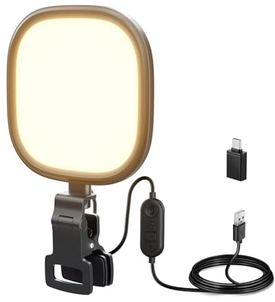 NEEWER Basics 5 10W LED Streaming Licht, zweifarbige, Edge Lit Clip on USB Tischlampe mit CRI95 für Monitor, Laptop, Computer, Webcam, Videokonferenzen, Zoom Calls und Aufzeichnungen, NL10