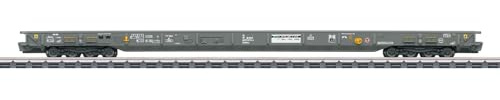 Märklin 47408 Wagon Marchandises « Route de Campagne roulante » - Courant Alternatif H0 - Chariot à Plancher Bas Saadkms RAlpin AG - Structure métallique, Cales de Maintien et Embrayage spécial