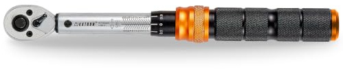 WAXTRON Drehmomentschlüssel für Fahrrad und Motorrad, 1/4 Zoll, 1-25 Nm | ±3% ISO Genauigkeit, 72-Zahn Ratsche, Click-Signal, inkl. Kalibrierzertifikat und Schutzkoffer