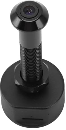 Tbest Judas de Porte, Caméra de Trou D'oeil de Porte WiFi, Caméra Judas de 1080P HD, Grand Angle de 150 Degrés, Détection de Mouvement, Contrôle par Application pour la sécurité (BLACK)
