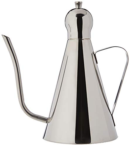 PADERNO Wunderschöne Ölkanne für Olivenöl Edelstahl - 0,75 L, Grau