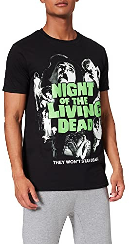 Plastic Head Night of The Living Dead Men's T-Shirt Black Medium