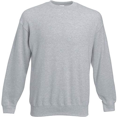 Fruit of the Loom Herren 62-202-0 Sweatshirt, grau meliert, M