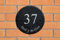 Personalised Large Round Slate Outdoor House/Home Sign Plaque, Engraved With Your House Number And Street Name (Numbers)