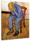 Bilderdepot24 Bild auf Leinwand | Vincent Van Gogh - An der Schwelle der Ewigkeit in 40x50 cm als Wandbild | Wand-deko Dekoration Wohnung alte Meister | NEU-180223-40x50