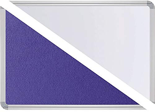 NORDWEST Handel AG Ultradex Stellwand 749218 150x120cm Filz/Whiteboard Tellerfuß ws/bl