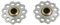 Galet derailleur p2r 9-10v. alu Argent a roulement 10dts (Jeu de 2)