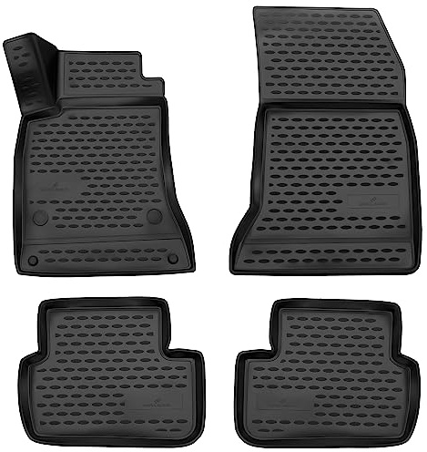 WALSER XTR Gummi Fussmatten Auto für Mercedes-Benz B-Klasse Sports Tourer (W246) 2011-2018, 100% passgenaue Auto Fußmatten, robuste Universal Fußmatte Auto, Gummimatten Auto