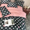 Bettbezug 200x220,Summer Little Strawberry Vierteilige Superweiche, nackte, schlafende, gewaschene Seidenbettdecke Dreiteilige Steppdecke aus Eisseide-Ruf der Liebe_1,8 m vierteiliger Anzug [Bettbezu