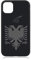 Kompatibel mit iPhone 12 Hülle, iPhone 12 Pro Hülle Albanien Fahne Mattschwarz Schwarz Case Cover Silikon
