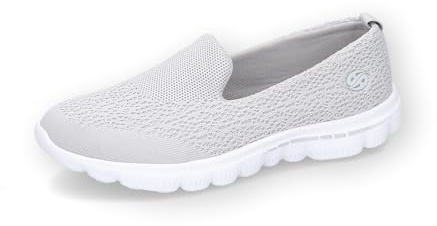 Dockers by Gerli Damen Slipper, Frauen Slip On,Mokassins,Halbschuhe,Slip-ons,Slides,Schlupfschuhe,schluepfschuhe,Loafer,hellgrau,36 EU