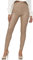Gloop Damen Kunstleder High Waist Leggings Hose Strumpfhosen Treggins Leder Look hüfthoch (DE/NL/SE/PL, Alphanumerisch, M, Regular, Regular, Beige-Highwaist)