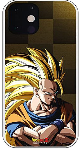 Personalaizer iPhone 13 Hülle - Dragon Ball Z Goku SS3 Hintergrund weiß