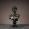 furni24 Wohnaccessoires Deko, Handgefertigt, Dekoartikel, Skulpturen,Statuen (Moderne David-Skulptur/Schwarz)