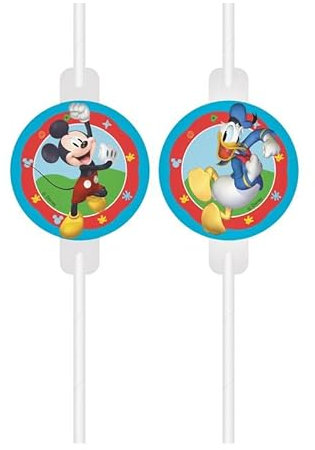 Procos Mickey Mouse Rock The House Lot de 4 pailles