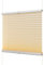 Ventanara® Fenster Plissee ohne Bohren zum Kleben Plisseerollo Wabenplissee Faltrollo verspannt inklusive Premium Klebeträgern (75 x 220 cm, beige Plissee)