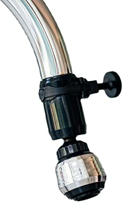 Eco-flow Tucana Tap Adapter| Two Function Tap Aerator/Shower Flow with 360 Rotation | Water Saving, Fits in Mins | Italian Made