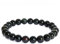 Landorilo Echte Naturstein Perlen Armband, Damen Herren Zweifarbiger Obsidian Perlenarmband, 8MM Runde Edelsteine Yoga Chakren Armbänder, Geburtstag Valentinstag Geschenke