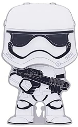 Funko Pop! Large Enamel Pin Star Wars: Storm Trooper First Order - Stormtrooper - Star Wars Enamel Pins - Cute Collectable Novelty Brooch - for Backpacks & Bags - Gift Idea