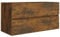 vidaXL Armoire de Lavabo Armoire de Salle de Bain Toilette Meuble de Rangement Intérieur Chêne Fumé 90x38,5x45 cm Bois d'Ingénierie
