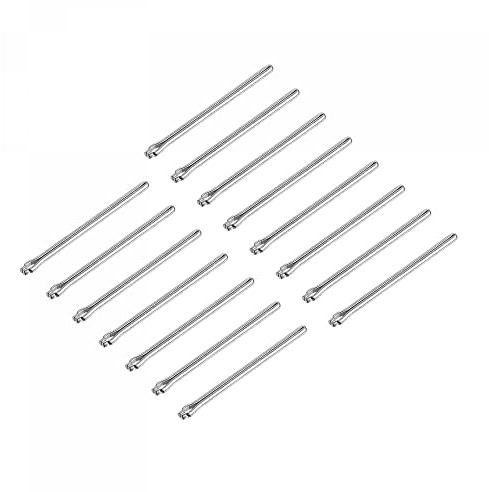 sourcing map 15Stk 19mm Uhrband Link Sicherungsstift 1mm Armbänder für Reparatur Silberton