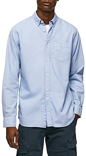 Pepe Jeans Herren Fabio Shirt, Blue (Bleach Blue), XL