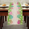 Tischläufer Ostern Tischläufer Frühling Modern mit Osterhase, Ostereier und Osterwichtel Muster Tischläufer Tischdeko Frühling Tischdecke Ostern Deko für Esszimmer Party Urlaub Ostern Dekoration