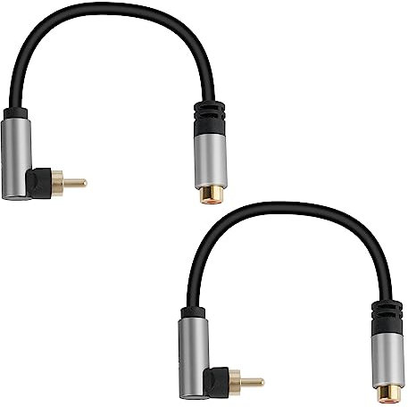 Togconn Cavo di prolunga RCA maschio a femmina, confezione da 2
