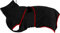 OWBB Hundebadetuch extra saugfahig, Hund Bademantel, Katze schnell trocknendes Badetuch, Haustier Mantel mit verstellbaren Trägern (Schwarz/L)