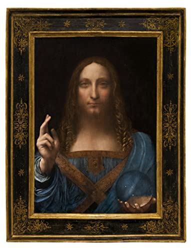 EfeMir bild auf leinwand Berühmte Leinwand drucken Berühmte Gemälde Salvator Mundi von Leonardo Da Vinci für Wohnzimmerdekoration 60x90cm