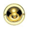 CAL CAMPANELLO TONDO IN OTTONE LUCIDO P630