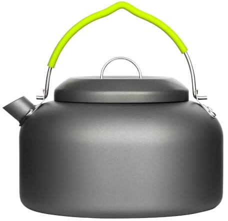 Gutsdoor Outdoor Camping Kettle for Boiling Water, 1.1L Aluminum Camping Tea Kettle, Portable Lightweight Teapot Coffee Pot for Camping Backpacking