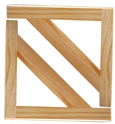 2 Stück Massivholz Regalhalterung Holzkonsole Wand-Winkel Dreieck Schwebende,Trennwand Tablarträger Halterung für Bücherregal,Wandmontage Regalträger für Zuhause,Büro,Garten (15cm)