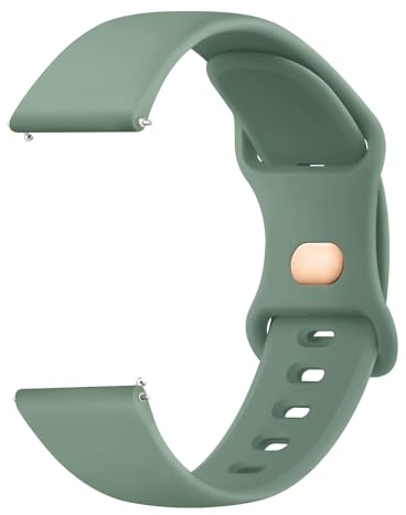 Tobfit Armband für Garmin Forerunner 245/645 Music Armband,20mm Silikon Uhrenarmband Ersatzarmbänder für Forerunner 55 Music/Vivoactive 3 Music Damen Herren(Grün)