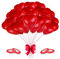 100 Stück Herzluftballons Rot, Helium Luftballons Hochzeit,Herz Luftballons,Latex Herz Ballon 12 Zoll für Hochzeit Verlobung Valentinstag JGA Party Deko (Rot)