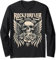 Classic Tattoo Style Skull Wings Roses ROCKFOREVER BAND Long Sleeve T-Shirt