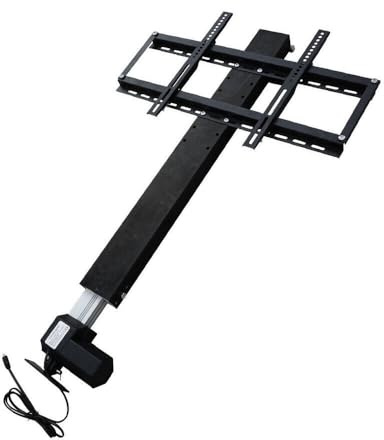 HPDTZ Motorisiert TV Halterung 700mm Stroke mit Fernbedienung für 26-57 Zoll Fernseher DC24V Permanentmagnetmotor max 1000N Schub 20mm/s Geschwindigkeit für Wohnzimmer und Büros