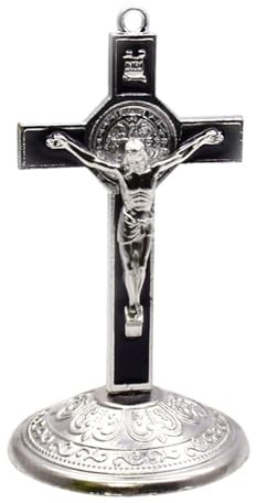 Illkjasfc Metallstatue Sockel 9 cm Metallfigur Spirituell Religiös Schreibtisch Oder