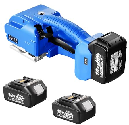 VEVOR 0.89-1.5cm PP PET Strapping Electric Strapping Machine Portable Strapping Tool with Digital Screen Automatic Battery Strapping for Pallet Packing Boxes