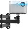 IMtKotW Foldable Projector Wall Mount,Ceiling Wall Projector Mount,Universal Adjustable Projector Mount,Aluminum Alloy Projector Stand 1/4 Screw Size,360 Degrees Rotation