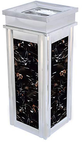 Cubos de basura para exteriores, cubo de basura para exteriores, cubo de basura, papelera de hotel, estante para monedas, cenicero, taza, hogar, oficina, cocina, comedor y bar, cubo de basura (tamaño: