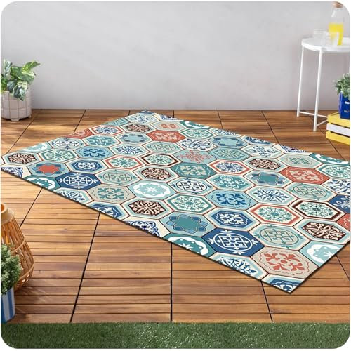 GAIFNAG Tappeto Passatoia Cucina 50 x 180 cm Antiscivolo Antimacchia Durevole Motivo Geometrico, Tappeti Casa Moderno/Passatoia Cucina per Cucine, Corridoi, Lavanderia, B