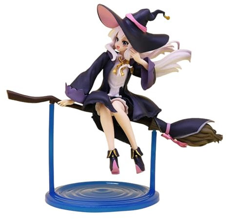 Huawealthy Elaina Anime Figure Magical Girl Riding Broom Flying Apsaras Styling 19cm Anime Figure Statue for Home Decoration,Collection and Gift