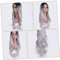 IWOWHERO Fashion Long Curly Wig Wig for Cosplay Costume Party Carnival No Glue Silk Periwig