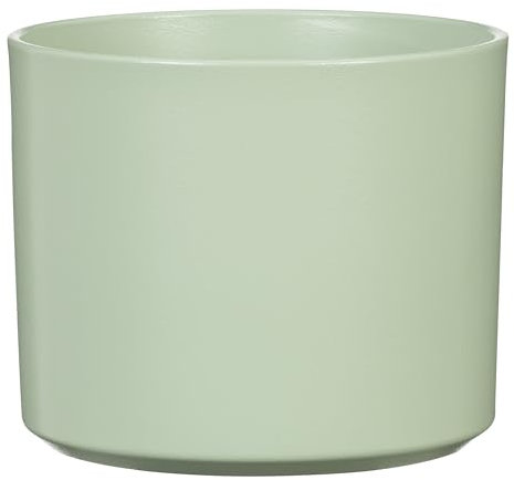 Scheurich Monaco Pot de fleurs en céramique, vert tilleul, 27,8 cm de diamètre, 25,8 cm de haut, 19,9 litres, vol.