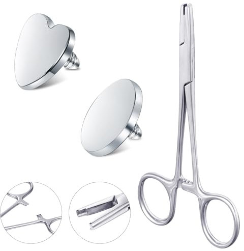 5mm Piercing zange Körperpiercings Edelstahlschmuck Kugel abschrauben Halter Werkzeug Piercing Kugelgreifer Zange zum Wechseln Schmuck Zunge Greifer für Helix Septum Labret Piercings