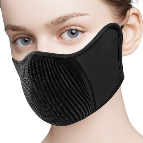 wiroouia Sport Gesichtsbedeckung | Sonnenschutz Gesichtsschutz | Wiederverwendbare Atmungsaktive Anti-Beschlag Maske Aus -Seide Für Radfahren, Ren, Outdoor Sport Und Laufen
